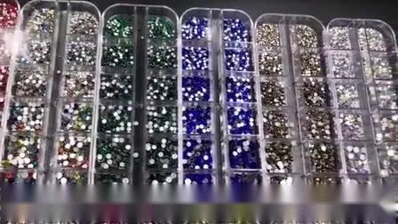 Diamantes de imitación de uñas con parte posterior plana y forma mixta