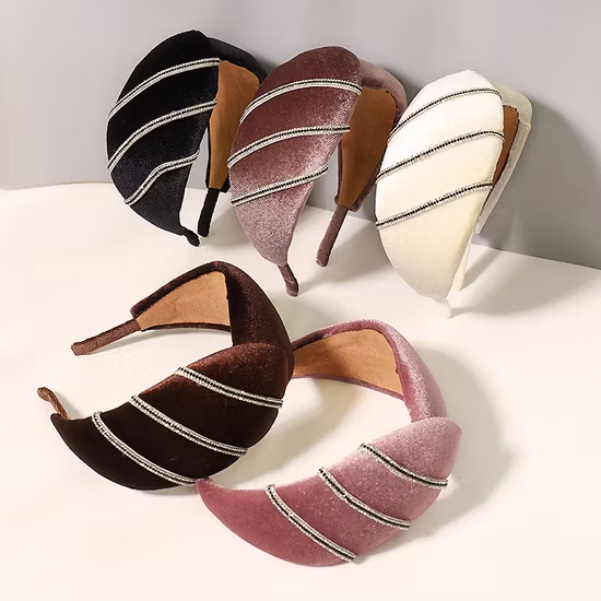 Nueva Perla versión amplia de la textura de la tarjeta para el cabello banda para el cabello con cien accesorios para el cabello con diadema de temperamento