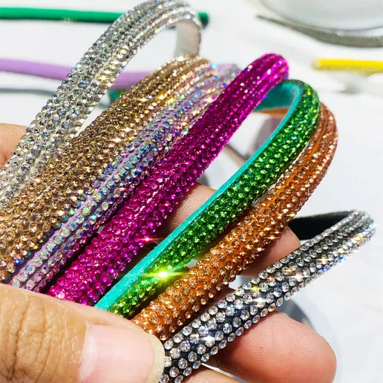 Nuevo diseño de tiras de diamantes de imitación, cuerda de diamantes de imitación de cristal para sandalias, accesorios de zapatos DIY